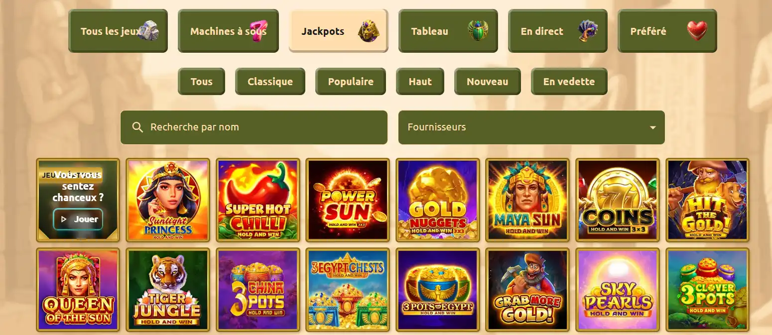 bet cleo casino jackpots